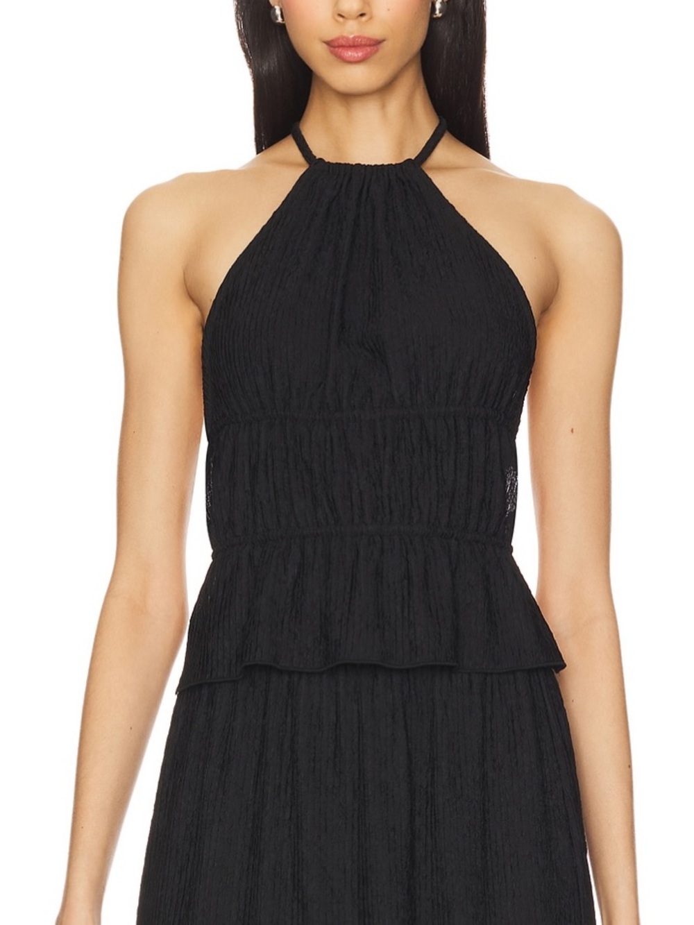 Malina Halter top in Black